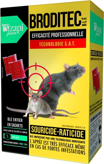 RATS SOURIS CEREALES - 6 X 25 G - ENTRETIEN