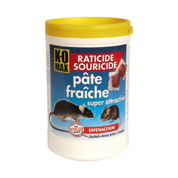 RATICIDE SOURICIDE,Rats ou Souris désechant, produit anti rats,pates  fraiches boite 450g, raticide,poison - RATICIDE - SOURICIDE - ANTI-RONGEURS  RAT - LES 3 CANNES - Les Trois Cannes